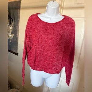 Wild Fable Vibrant Red Crew Neck Sweater